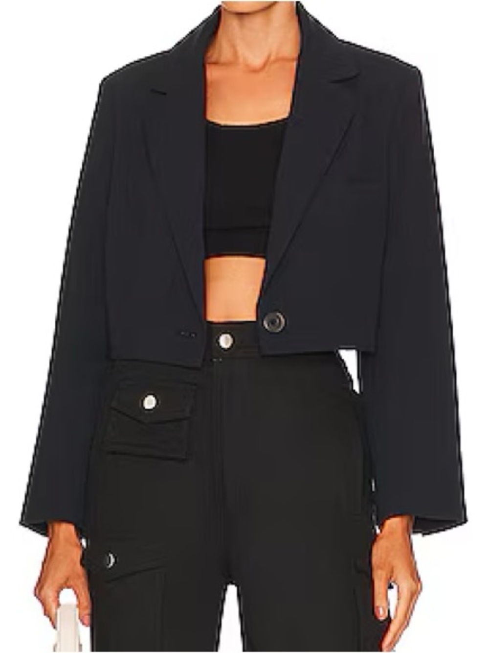 Free people block party cropped blazer